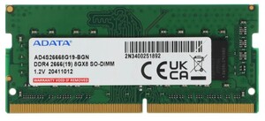 Изображение товара Оперативная память SODIMM ADATA [AD4S26668G19-BGN] 8 ГБ