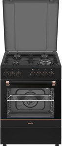Изображение товара Simfer F66ML46015 Комбинированная плита 60 см электрическая духовка 52 л газовая варочная поверхнос