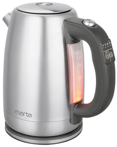 Изображение товара Электрочайник MARTA MT-4564 серый 1.7 л мощность 2250 Вт автоматическое отключение