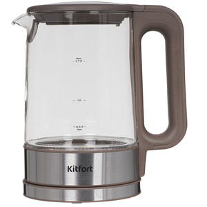 Изображение товара Электрочайник Kitfort КТ-6664 серебристый с регулировкой температуры 1.5 л