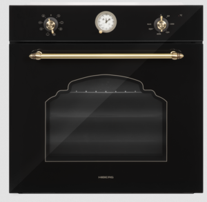 Изображение товара Электрический духовой шкаф HIBERG VM 6382 BR черный ретро дизайн