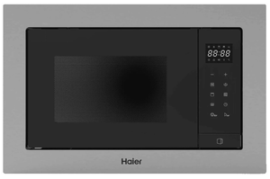 Изображение товара Встраиваемая микроволновая печь Haier HMX-BTG207X серебристая с грилем и дисплеем