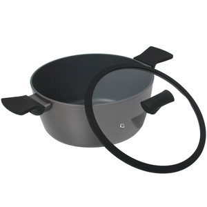 Изображение товара OneTwo Agate O3SC38 — кастрюля 3.8 л, серый, индукц. 24 см