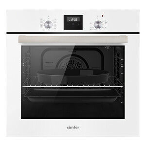 Изображение товара Электрический духовой шкаф Simfer B6EW59070 белый с 9 режимами конвекции гриль и дисплеем