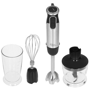 Изображение товара Погружной блендер Oasis BL-100B черный 1000 Вт с насадками и венчиком