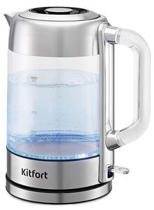 Изображение товара Электрочайник Kitfort КТ-8756 серебристый 1.7 л автоматическое отключение