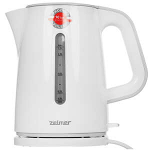 Изображение товара Электрочайник Zelmer ZCK7620S WHITE 1.7 л, 2200 Вт, автоматическое отключение