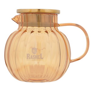 Изображение товара Заварочный чайник Rashel R-8365 золотистый 1.3 л боросиликатное стекло
