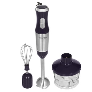 Изображение товара Погружной блендер MARTA MT-1565, 1200 Вт, 3 насадки, фиолетовый