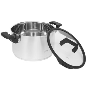 Изображение товара Кастрюля LARA ПРЕМИУМ 6.5 л 24 см серый