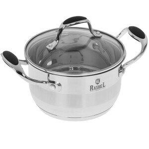 Изображение товара Кастрюля Rashel Сильвер R-19-16 1.9 л серебристая
