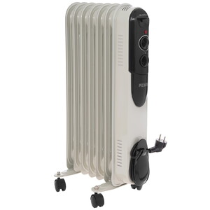 Изображение товара Масляный радиатор ОМПТ-7А Ресанта 1500 Вт, механическое управление, белый