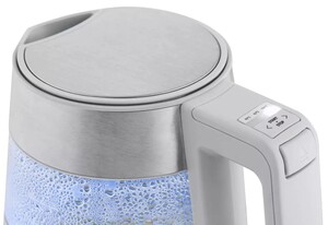 Изображение товара Электрочайник Haier HK-501 серый с подсветкой и функцией выбора температуры