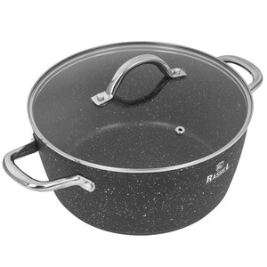 Изображение товара Кастрюля Rashel Premium Титан&Гранит R-24450 5л черный 26 см