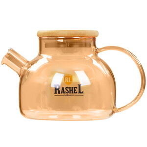 Изображение товара Заварочный чайник Rashel R8352 с золотистой крышкой, 0.5 л