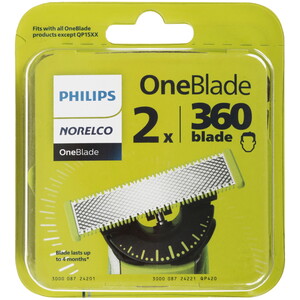 Изображение товара Сменный комплект Philips Norelco OneBlade 360 QP420/80 с 2 лезвиями
