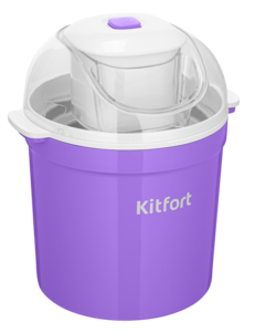 Изображение товара Мороженица Kitfort KT-1848 фиолетовая автоматическая с прозрачной крышкой