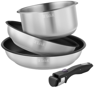 Изображение товара Набор посуды TalleR TR-17101 с съемной ручкой и индукцией