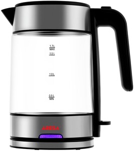 Изображение товара Электрочайник Aresa AR-3459 серебристый с 1.7 л, мощностью 2200 Вт