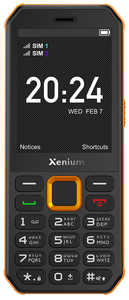 СотовыйтелефонXeniumX300оранжевый/черный
