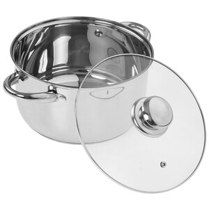 Изображение товара Кастрюля Appetite Greta 4.3 л из нержавеющей стали серый цвет для всех типов плит