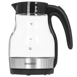 Изображение товара Электрочайник Energy E-203 черный, 1.7 л, 2200 Вт