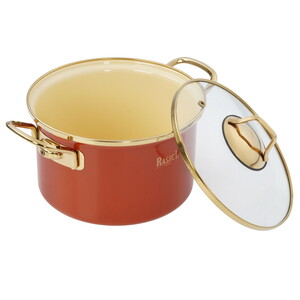 Изображение товара Кастрюля Rashel Gold R-05522 5 л 22 см красный