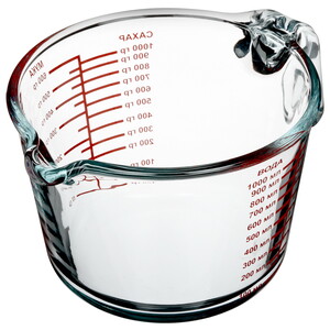 Изображение товара Кувшин мерный Regent inox Franco 1 литр стекло прозрачный