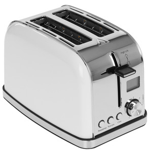 Изображение товара Серебристый тостер MAUNFELD MF-821WH с функциями размораживания и подогрева