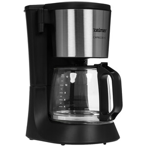 Изображение товара Капельная кофеварка Zelmer ZCM1200 черная с дисплеем и 12 чашек