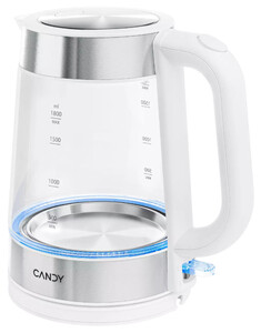 Изображение товара Электрочайник Candy CK-301 стекло металл 1.8 л 2000 Вт автоматическая отключка