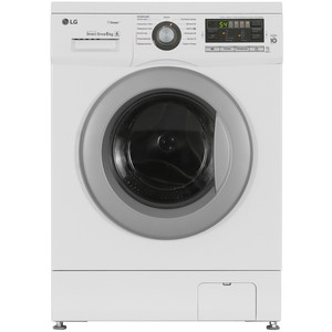 Изображение товара Стиральная машина LG F1296NDS1 белая фронтальная 6 кг пар инновации