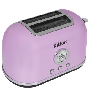 Изображение товара Тостер Kitfort КТ-6831 фиолетовый 2 слота мощность 815 Вт