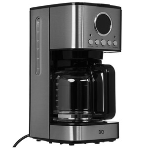 Изображение товара Капельная кофеварка BQ CM1007 Steel-black серебристая 900 Вт с дисплеем