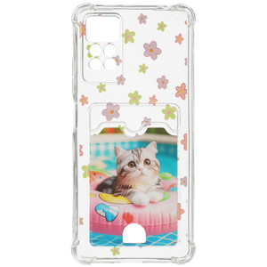 Изображение товара Накладка Zibelino Silicone Card Holder для Xiaomi Redmi Note 11 Pro / Pro 5G / 12 Pro прозрачная