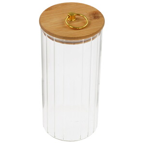 Изображение товара Банка Rashel R-90/1000, 1 л, боросиликатное стекло, крышка бамбук