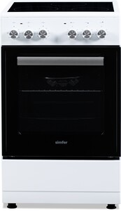 Изображение товара Simfer F55VW14025 - белая электрическая плита с духовкой 48 л