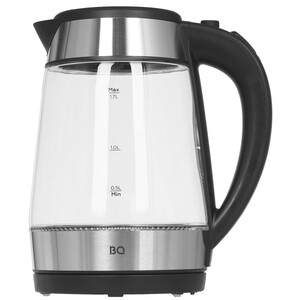 Изображение товара Электрочайник BQ KT1738G серебристый 1.7 л мощность 2200 Вт autoотключение стильный дизайн