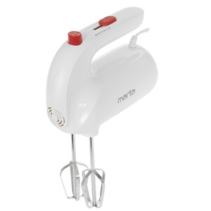 Изображение товара Миксер Marta MT-MX1515B ручной белый мощностью 800 Вт с 5 скоростями