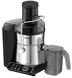 Изображение товара Соковыжималка Scarlett SC-JE50S67 Серебристый с ЖК-дисплеем и антикаплей