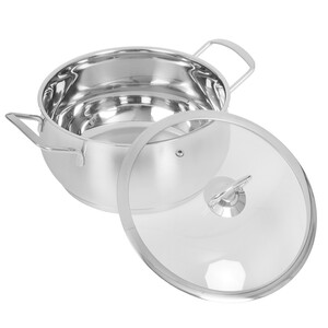 Изображение товара Кастрюля Rashel Амалия R-40s 4 л нержавеющая сталь с капсульным дном и мерной шкалой