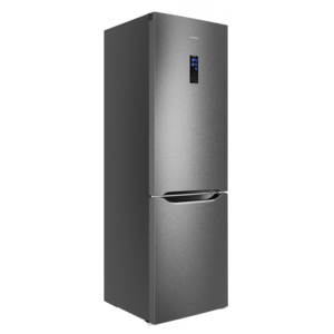 Изображение товара Холодильник с морозильником   MAUNFELD MFF187NFIX10 серебристый