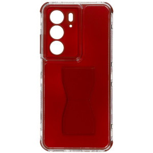 Изображение товара Накладка  Zibelino Kick Stand Origami для realme C75 бордовый
