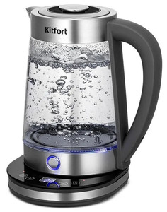 Изображение товара Электрочайник Kitfort КТ-6765 с терморегулятором и подсветкой 2.2 л