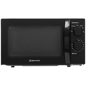 Изображение товара Микроволновая печь BRAYER BR2500 700 Вт, черный, механика, компактная