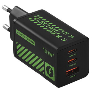 СетевоезарядноеустройствоMovespeedAC67черный