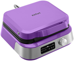 Изображение товара Вафельница Kitfort КТ-4690 фиолетовая для бельгийских вафель