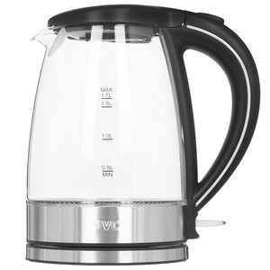 Изображение товара Электрочайник JVC JK-KE1808 черный с синей подсветкой 1.7 л 2200 Вт