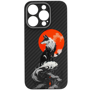 Изображение товара Накладка Zibelino Kondijan Carbon для iPhone 15 Pro с защитой и дизайном