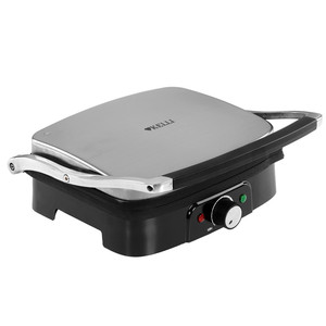 Изображение товара Электрогриль KELLI KL-1356 черный 2500 Вт противень для жарки на кухне